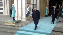 Cumhurbaşkanı Erdoğan, Irak Cumhurbaşkanı Berham Salih'i Resmi Tören ile Karşıladı