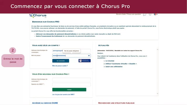 Tutoriel Chorus Pro V2 - Saisir une facture simple