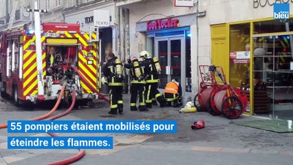 Un incendie impressionnant dans le centre historique de La Rochelle