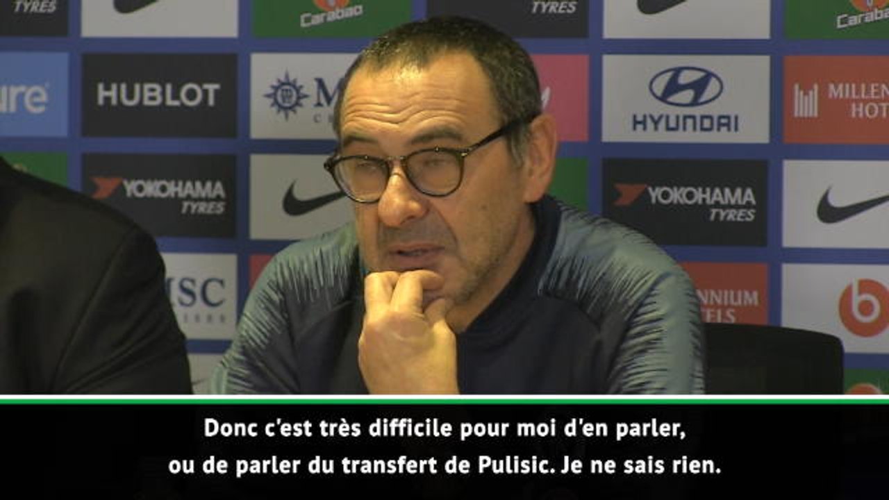 Chelsea - Sarri sur Pulisic : "Je ne m'occupe pas des transferts"