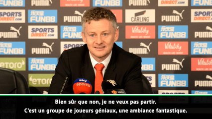 Man Utd - Solskjaer : "Je ne veux pas partir"