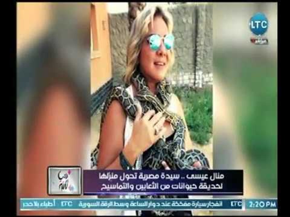 (+21) شاهد أغرب سيدة مصرية تحول منزلها لحديقة حيوانات لـ أخطر وأشرس الثعابين والتماسيح في العالم