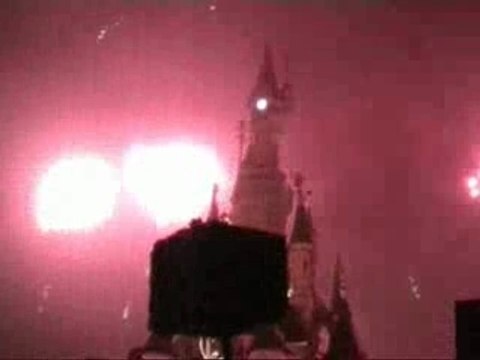 Feux d'artifice jour de l'an 2008 disneyland