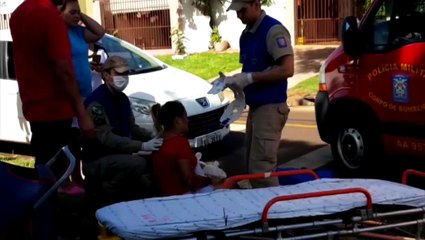 Bombeiros socorrem ciclista no Bairro Santa Cruz