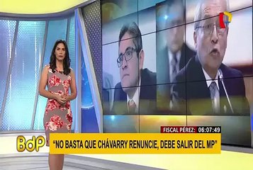 Fiscal Pérez: “No basta con que Chávarry renuncie, debe salir del Ministerio Público”
