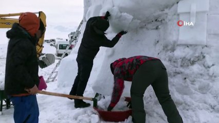 Türkiye’nin En Büyük Kardan Heykelleri Sarıkamış Şehitleri İçin Yapıldı