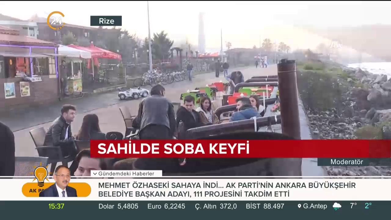 Sahilde soba keyfi