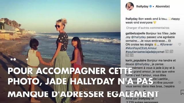 PHOTO. Amour inconditionnel : Jade Hallyday adresse une tendre déclaration à sa maman Laeticia
