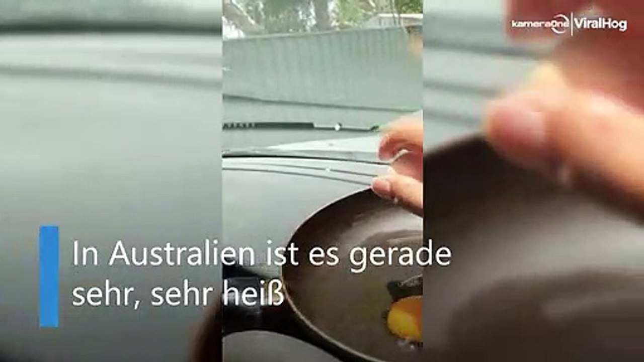Heiß, heißer, Australien: Mann brät Ei in Auto