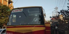 ഹർത്താലിൽ തകർന്ന KSRTC ബസുകളുമായി വിലാപ യാത്ര | Oneindia Malayalam