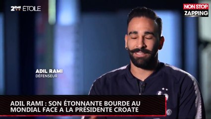 Adil Rami : son étonnante bourde au Mondial face à la présidente croate (vidéo)