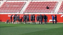 Kjaer y Navas se Entrenan Parcialmente con el Grupo