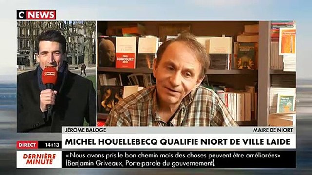 Regardez le Maire de Niort qui répond à Michel Houellebecq qui qualifie sa ville de l'une des plus laides jamais vues