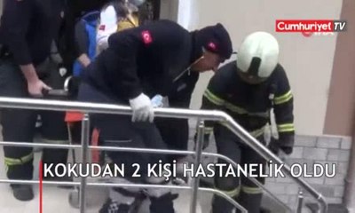 Apartmanda kaynağı belirlenemeyen koku 2 kişiyi hastanelik etti