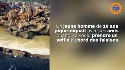 Il voulait se prendre en selfie au bord d'une falaise mais finit dans l'eau