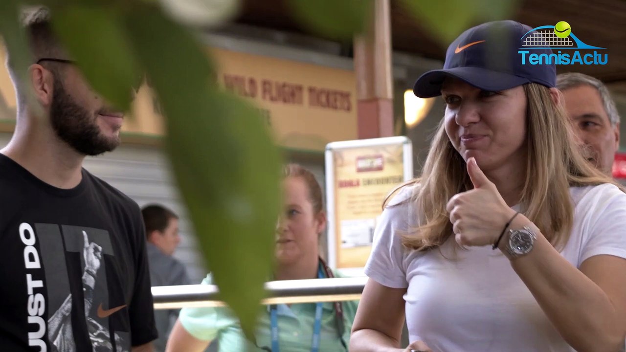 WTA - Sydney 2019 - Simona Halep avec les kangourous, les koalas et la boucle à boucler !