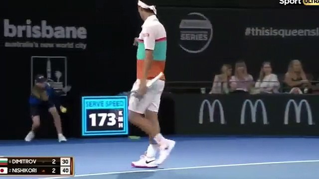 Grigor Dimitrov vs Kei Nishikori - Highlights Brisbane 2019