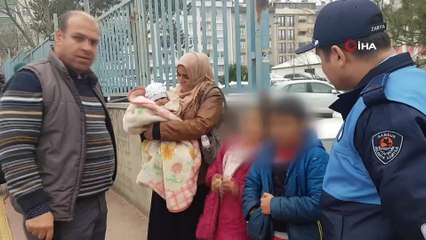Küçük çocukları dilendiren yabancılara operasyon