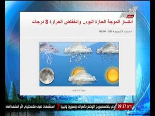 انكسار الموجة الحارة اليوم ... و إنخفاض الحرارة 8 درجات