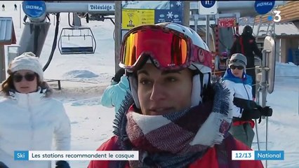 Ski : les stations recommandent le port du casque