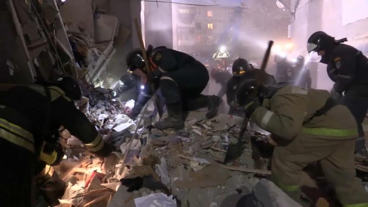 Gasexplosion in Russland: Suche nach Auslöser