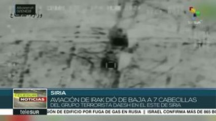 Irak: fuerza aérea dio baja a jefes del Daesh en Siria