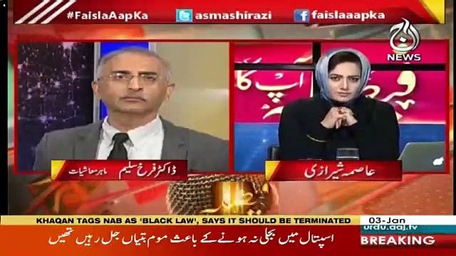 You Are Not Remained A Government's Spokesman,When Did You Come To Know That...-Asma Shirazi To Farrukh Saleem
