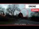 Out of control drone falls from sky - almost crashing into oncoming car | SWNS TV