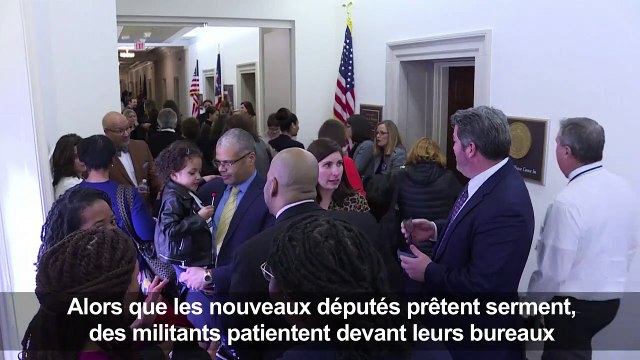 USA: rassemblement de partisans de nouvelles députés élues