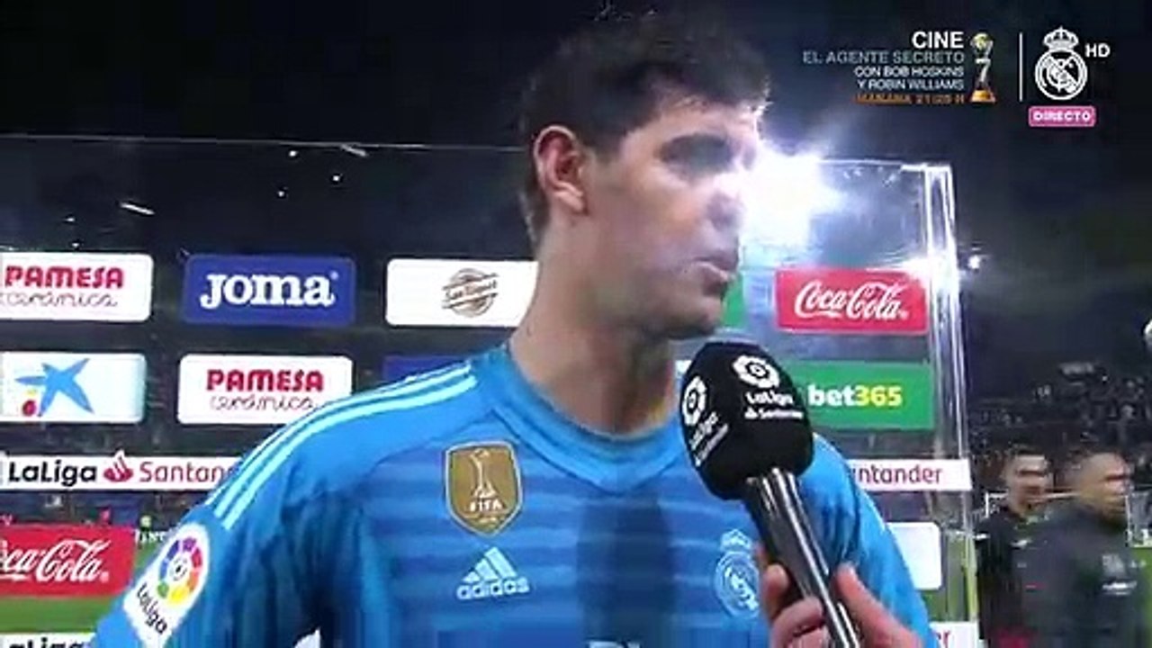 Courtois: "Hoy era un partido para ganar después de las victorias de Barça y Atleti"