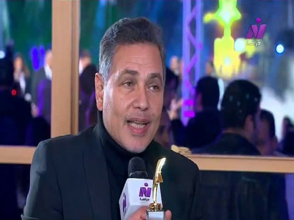 لقاء مع الفنان محمد رياض فى حفل تكريم نجوم الدراما 2018