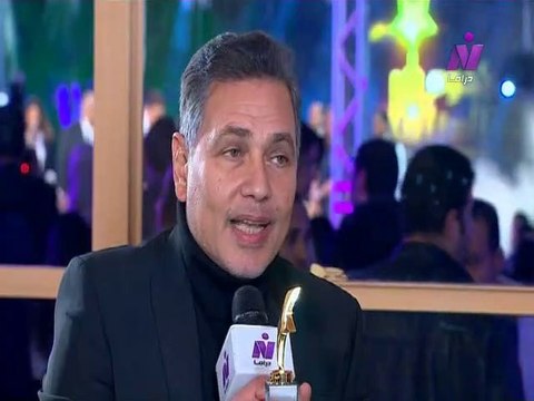 لقاء مع الفنان محمد رياض فى حفل تكريم نجوم الدراما 2018