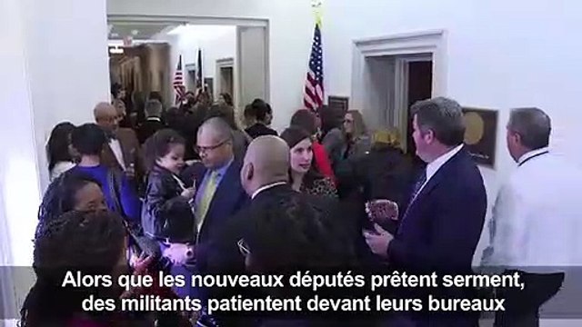 USA: rassemblement de partisans de nouvelles députés élues