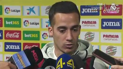 Lucas Vázquez: "Por nuestra trayectoria merecemos que sigan confiando"