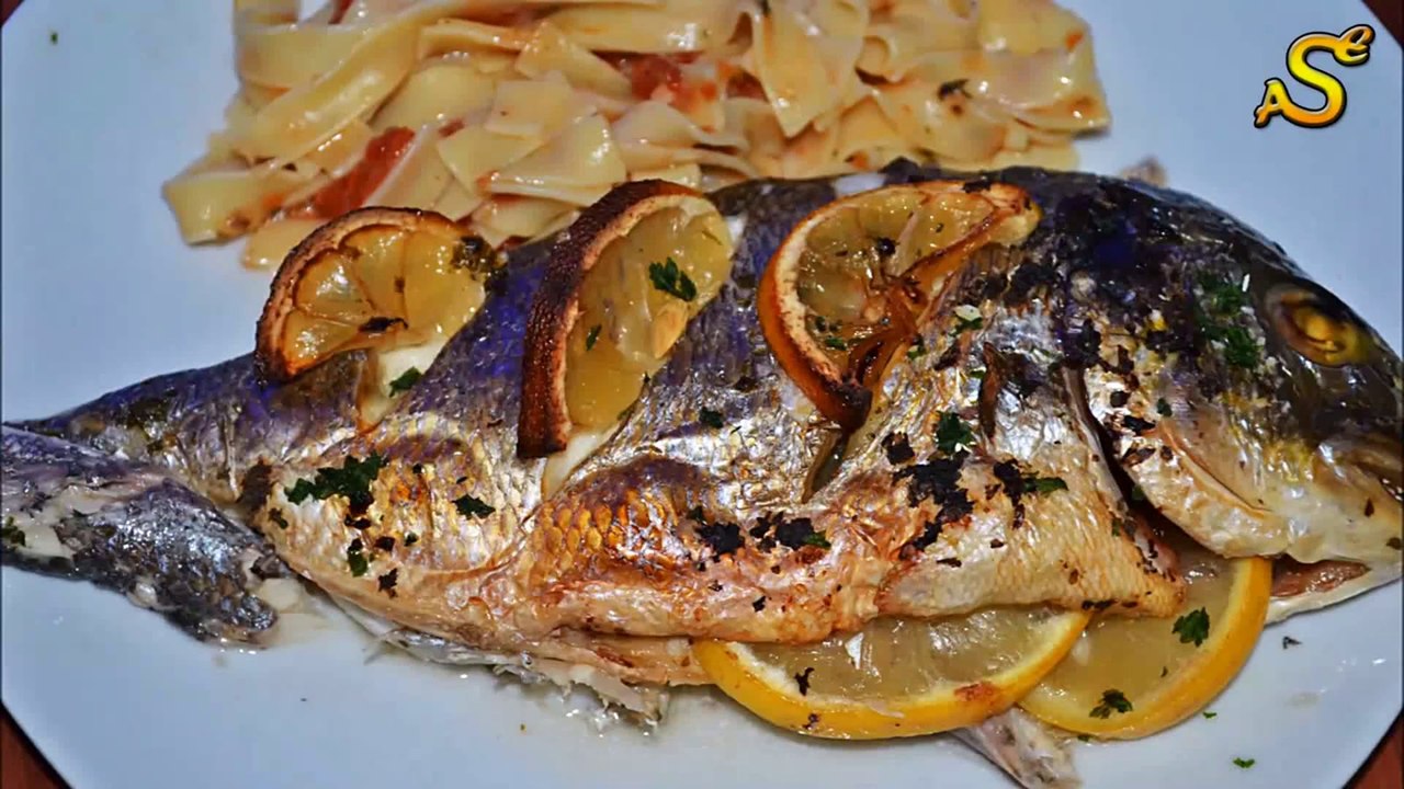 Dorade mit zitrone aus dem ofen  - fisch - fischgerichte