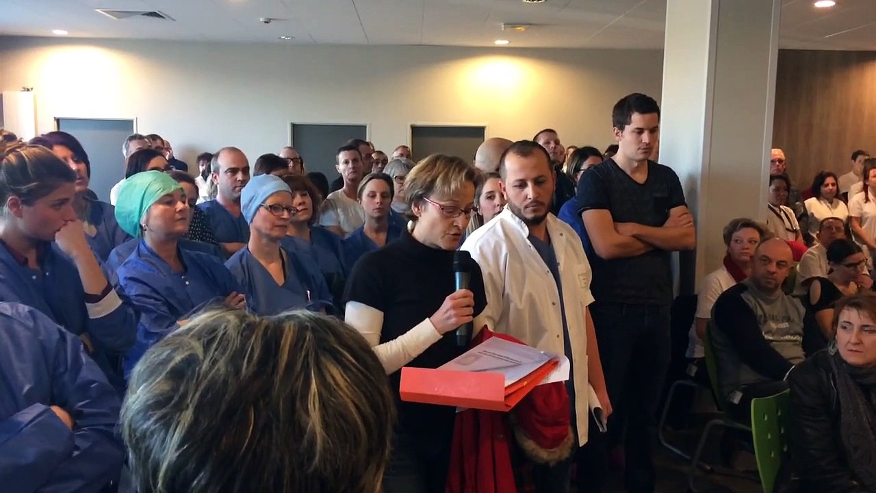 Une soignante en colère à l'hôpital de Chalon-sur-Saône