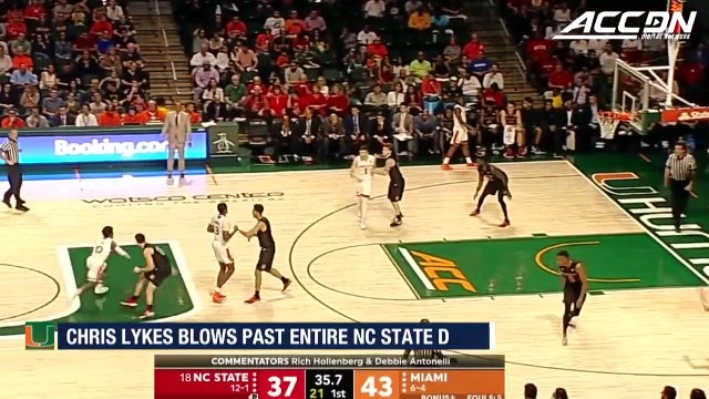 Miami's Chris Lykes Blows Past Entire NC State Defense