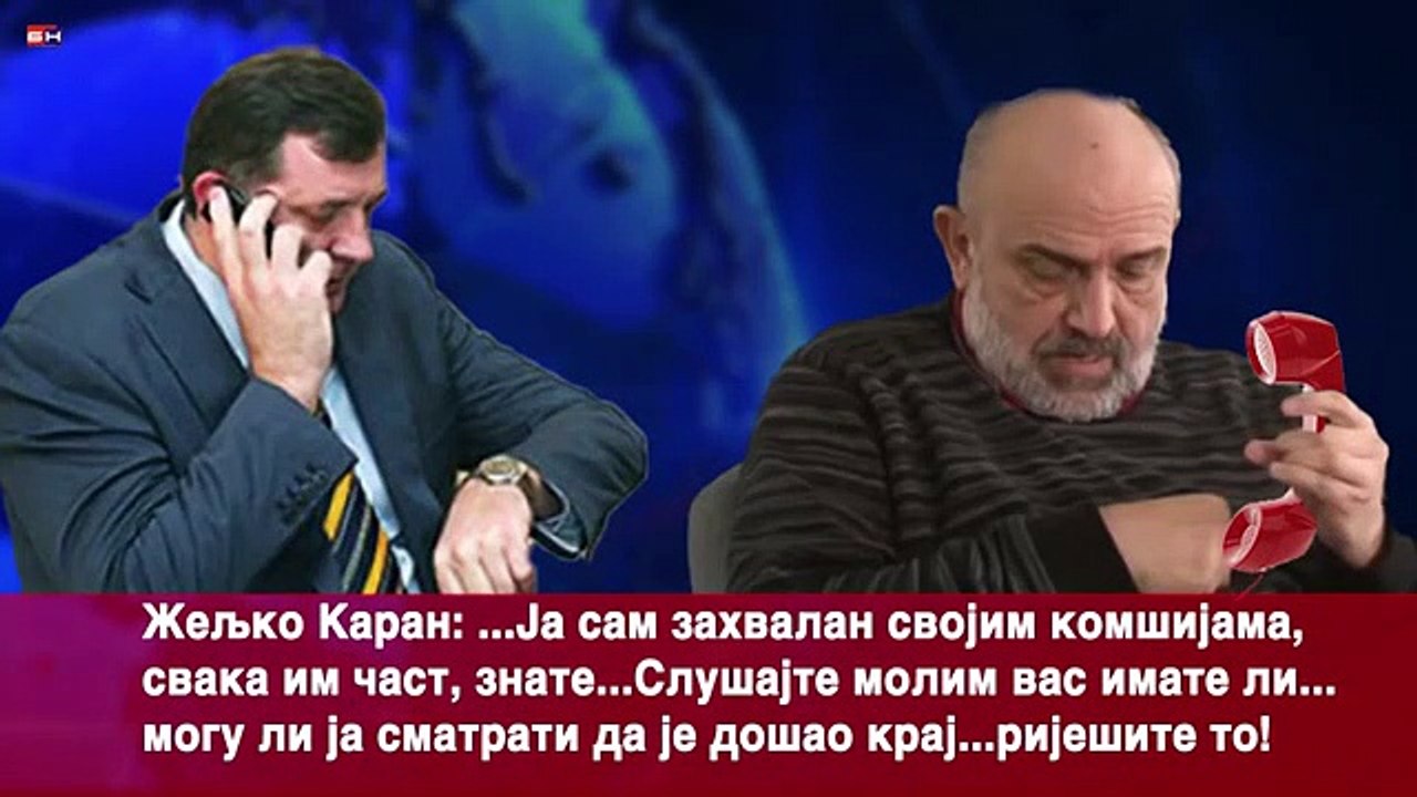 Telefonski razgovor Dodik - Karan