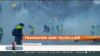Fransa'da sarı yeleklilerin gösterileri devam ediyor
