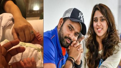 Rohit Sharma shares first picture of baby girl |  वनइंडिया हिंदी