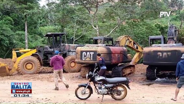 11 heavy equipment sa minahan sa Negros Occidental, sinunog ng NPA