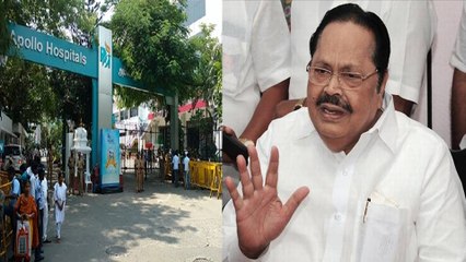 மருத்துவமனையில் இருந்த துரைமுருகன் வீடு திரும்பினார்- வீடியோ