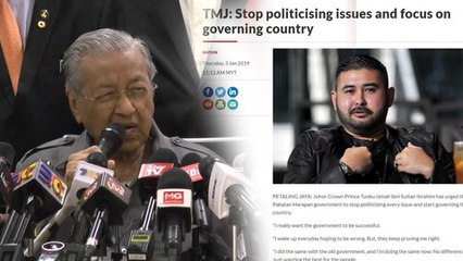 Dr M: TMJ doesn’t understand concept of federation