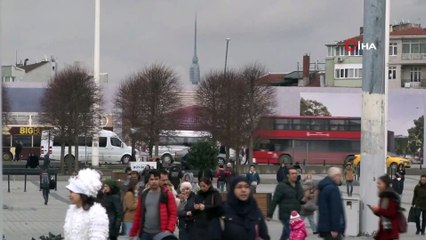 Taksim’in siluetine Çamlıca kulesi