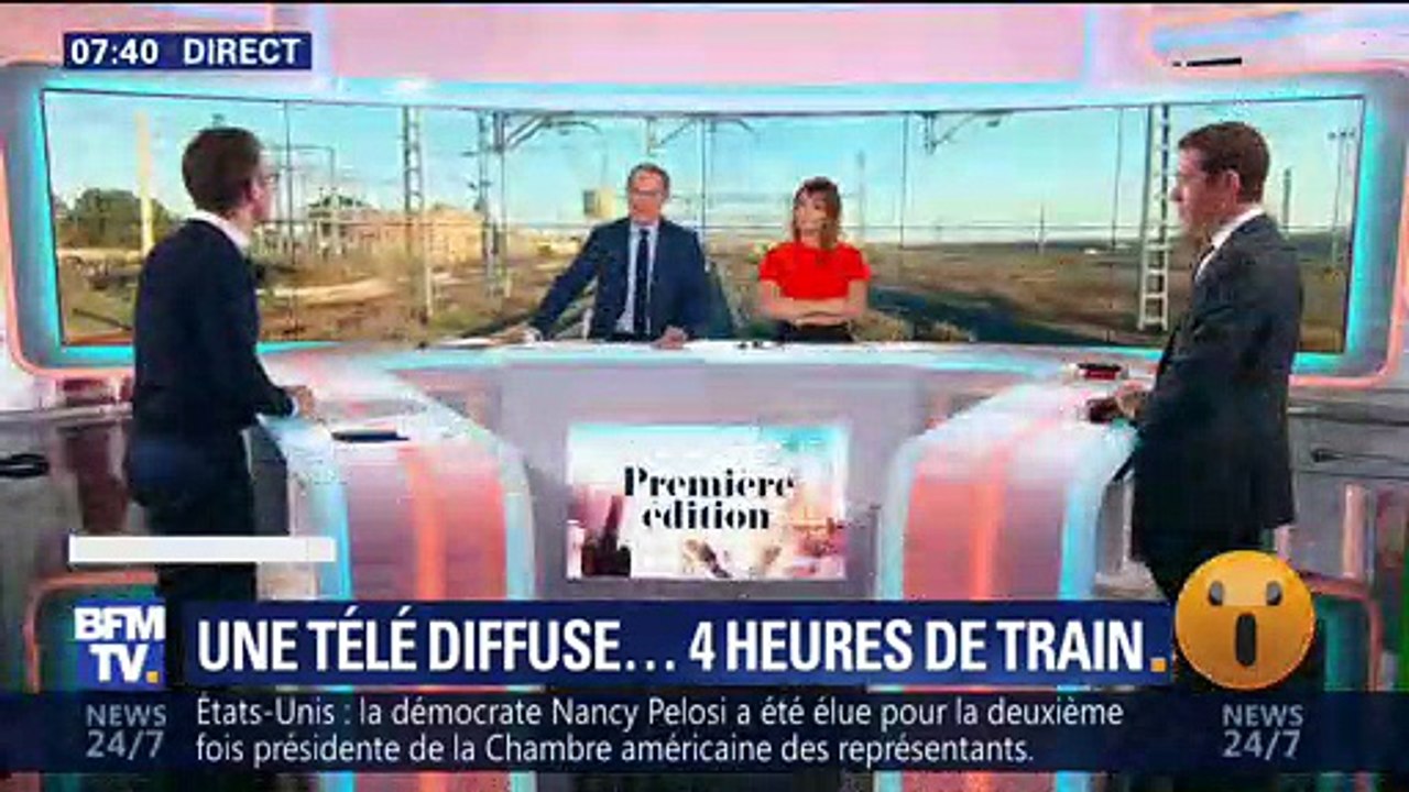 Une télé diffuse quatre heures de train