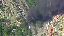 Fuel tanker bursts into flames on Australian highway