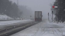 Bolu Dağı'nda Kar Yağışı Devam Ediyor