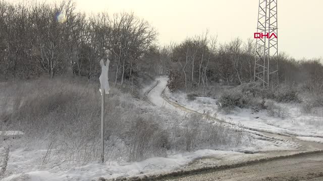 İstanbul- Silivri Kar Yağışının Ardından Beyaza Büründü