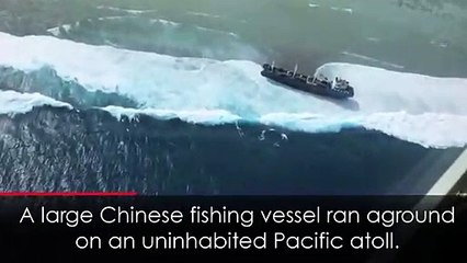 Stranded ship crew rescued from remote pacific island