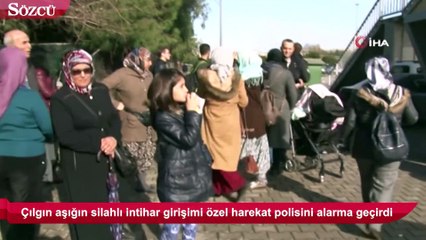 Köprüde silahlı intihar girişimi